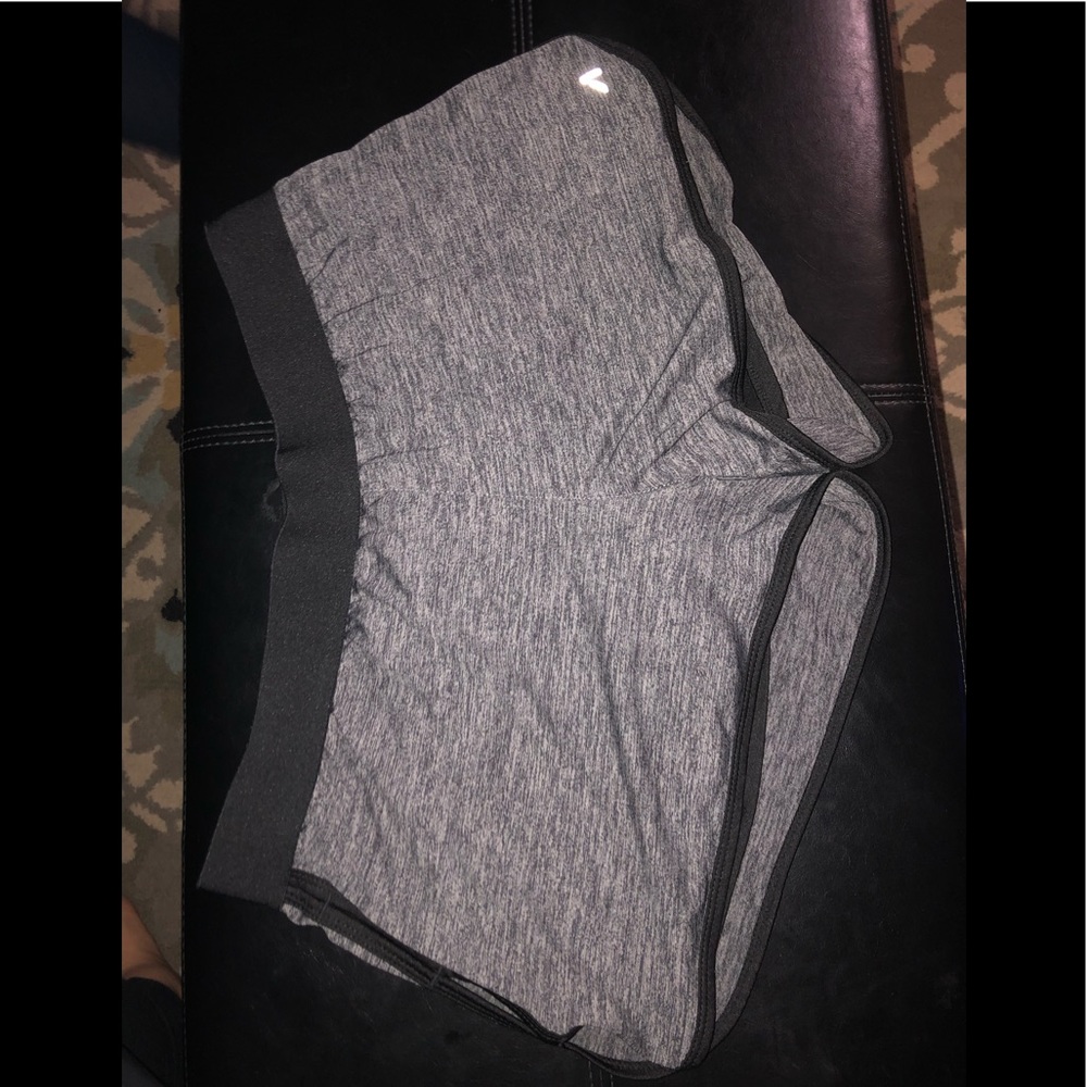Workout gray and black shorts